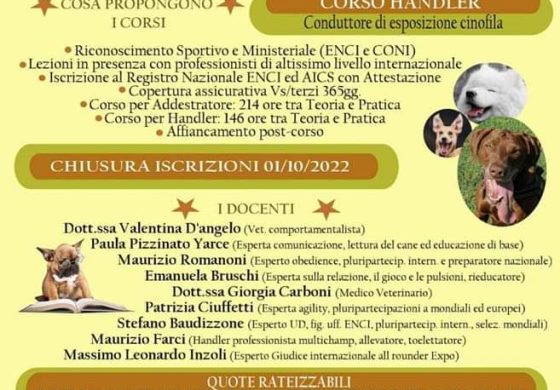 CORSO EDUCATORE CINOFILO - WORK CAGLIARI ASD