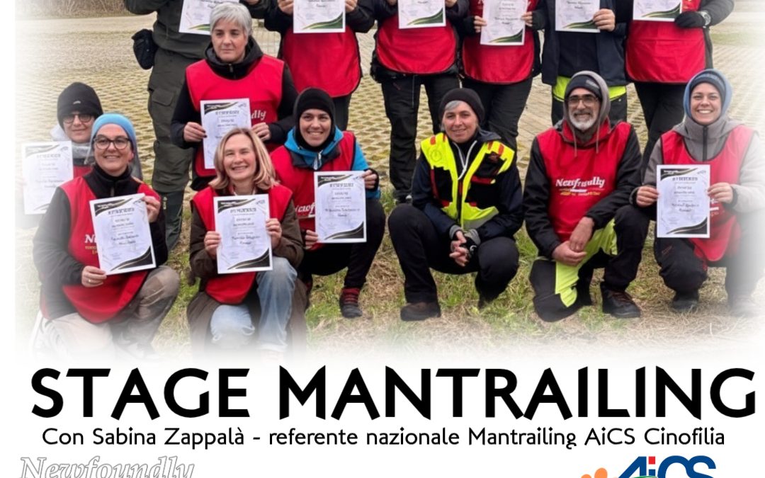 3-4-5 Gennaio, un successo lo stage di Mantrailing