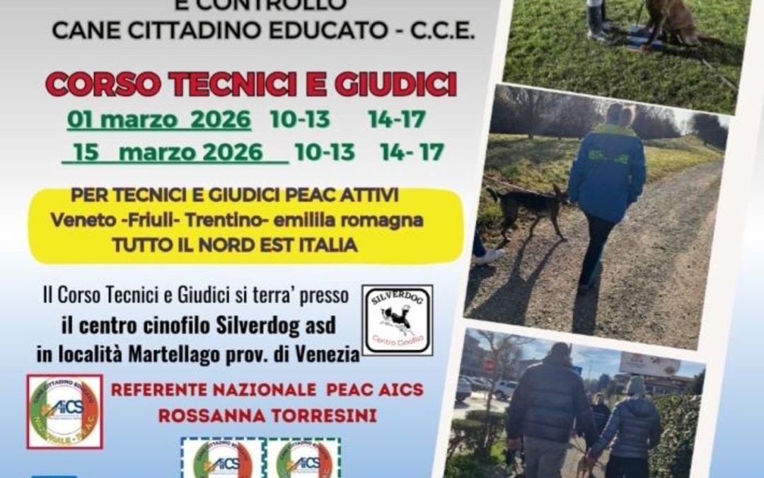 CORSO DI FORMAZIONE TECNICO PER ISTRUTTORE PEAC E GIUDICE PEAC