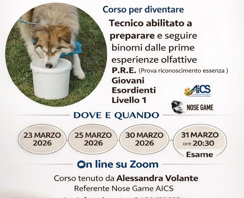 CORSO DI FORMAZIONE ISTRUTTORE NOSE GAME 1° LIVELLO